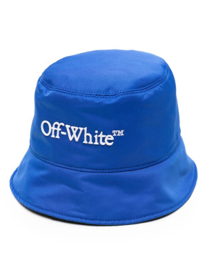 Logo-embroidered reversible bucket hat, Off-White Logo-embroidered reversible bucket hat
Logo-embroidered reversible bucket hat, Off-White Logo-embroidered reversible bucket hat
