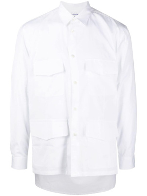 Asymmetric-hem cotton shirt, Comme Des Garçons Shirt Asymmetric-hem cotton shirt
Asymmetric-hem cotton shirt, Comme Des Garçons Shirt Asymmetric-hem cotton shirt