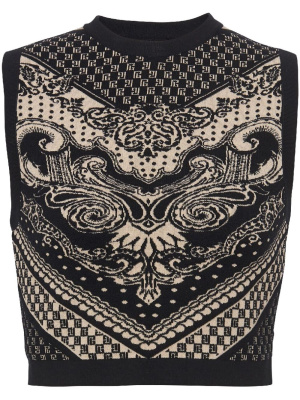 Patterned intarsia-knit crew-neck top, Balmain Patterned intarsia-knit crew-neck top
Patterned intarsia-knit crew-neck top, Balmain Patterned intarsia-knit crew-neck top