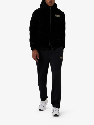 Velvet-effect logo-patch bomber jacket, Emporio Armani Velvet-effect logo-patch bomber jacket
Velvet-effect logo-patch bomber jacket, Emporio Armani Velvet-effect logo-patch bomber jacket
