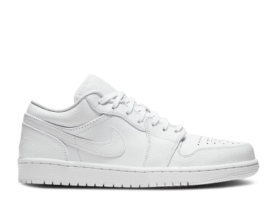 

White Triple Tumbled Leather, Air Jordan Air Jordan 1 Low White Triple Tumbled Leather