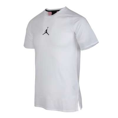 

White Stripe Black Men' T-Shirt, Air Jordan White Stripe Black Men's T-Shirt