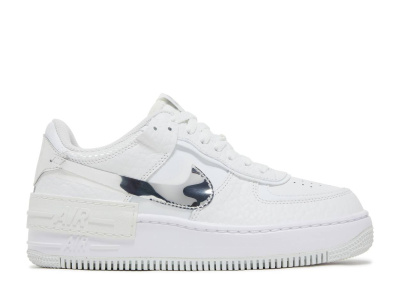 

White Metallic Silver, Nike Air Force 1 Shadow White Metallic Silver