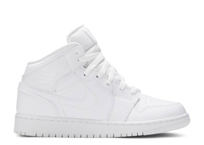 

GS Triple White, Air Jordan Air Jordan 1 Mid GS Triple White