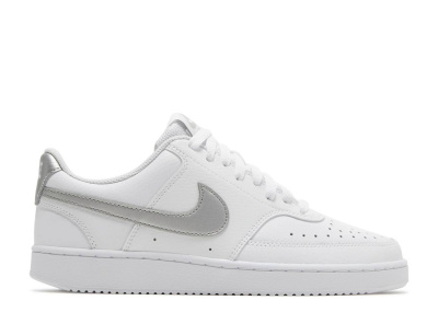 

White Metallic Silver, Nike Court Vision Low White Metallic Silver