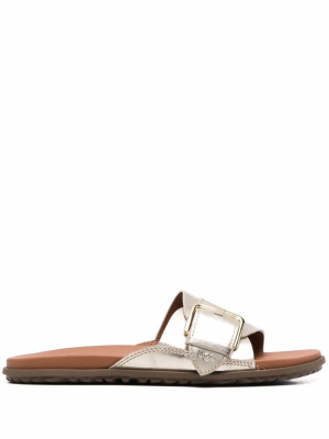 

Buckled metallic sandals, UGG Buckled metallic sandals