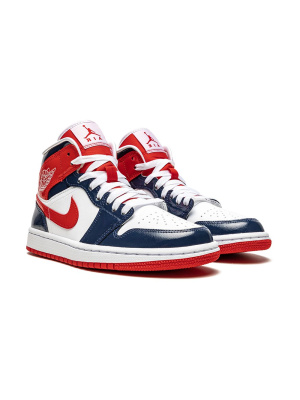 

1 Mid "Patent Leather Navy/White/Red" sneakers, Jordan 1 Mid "Patent Leather Navy/White/Red" sneakers