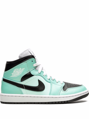 

1 Mid "Aqua Black" sneakers, Jordan 1 Mid "Aqua Black" sneakers