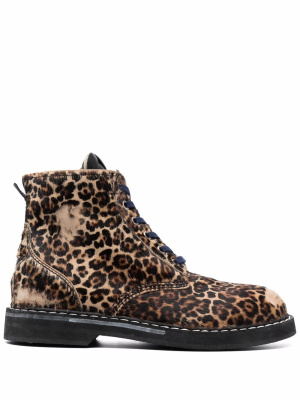 

Leopard-print lace-up boots, Golden Goose Leopard-print lace-up boots