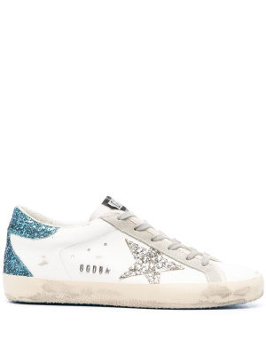 

Super-Star embellished leather sneakers, Golden Goose Super-Star embellished leather sneakers