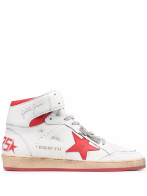 

Sky-Star high-top lace-up sneakers, Golden Goose Sky-Star high-top lace-up sneakers