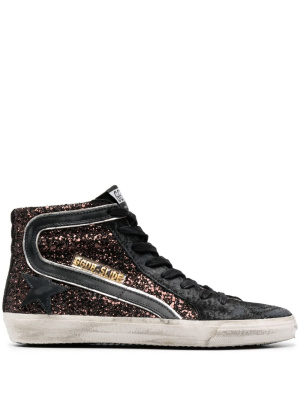 

Slide glitter high-top sneakers, Golden Goose Slide glitter high-top sneakers