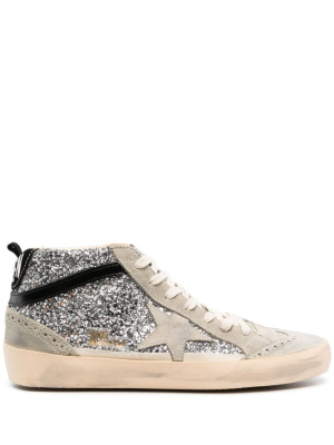 

Mid Star glitter sneakers, Golden Goose Mid Star glitter sneakers
