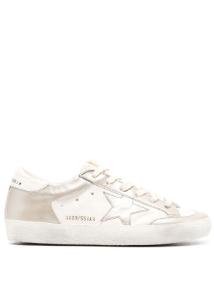 

Super-Star panelled leather sneakers, Golden Goose Super-Star panelled leather sneakers