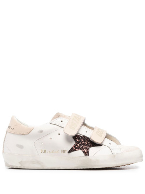 

Old School logo-appliqué sneakers, Golden Goose Old School logo-appliqué sneakers