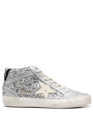

Glittered high-top sneakers, Golden Goose Glittered high-top sneakers