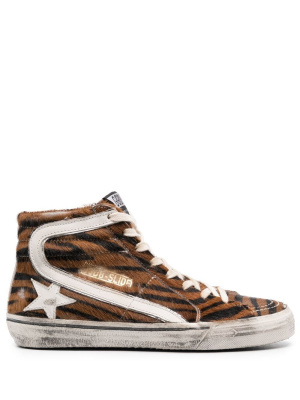 

Zebra-print high-top sneakers, Golden Goose Zebra-print high-top sneakers
