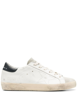 

Super-Star distressed lace-up sneakers, Golden Goose Super-Star distressed lace-up sneakers