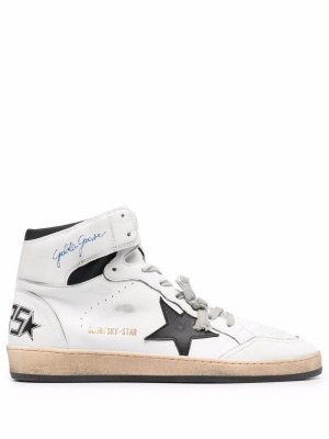 

Sky-Star high-top lace-up sneakers, Golden Goose Sky-Star high-top lace-up sneakers