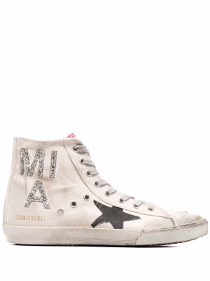

Francy logo-patch distressed sneakers, Golden Goose Francy logo-patch distressed sneakers