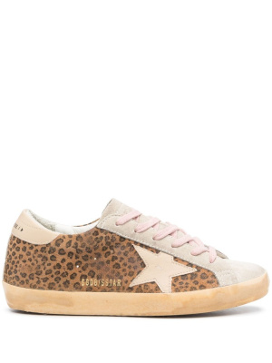 

Super-Star leopard-print low-top sneakers, Golden Goose Super-Star leopard-print low-top sneakers