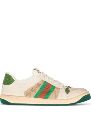 

Logo-plaque lace-up sneakers, Gucci Logo-plaque lace-up sneakers