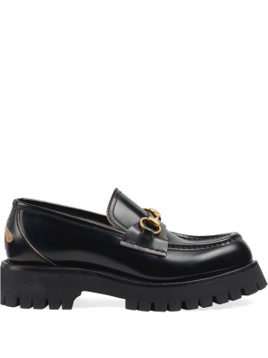 

Leather lug sole loafers, Gucci Leather lug sole loafers
