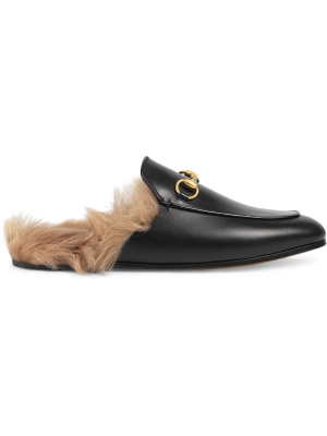 

Princetown fur-lined leather mules, Gucci Princetown fur-lined leather mules