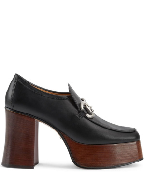 

Horsebit buckle platform loafers, Gucci Horsebit buckle platform loafers