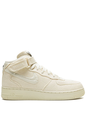 

X Stussy Air Force 1 Mid "Fossil" sneakers, Nike X Stussy Air Force 1 Mid "Fossil" sneakers