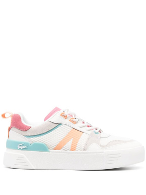 

Panelled leather low-top sneakers, Lacoste Panelled leather low-top sneakers