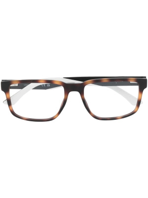 

Rectangle-frame two-tone glasses, Lacoste Rectangle-frame two-tone glasses