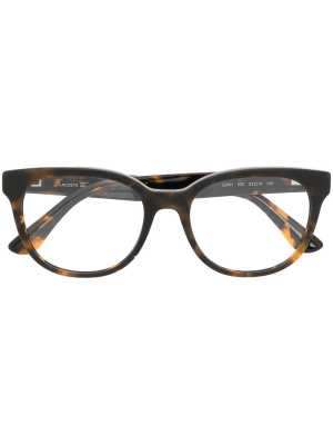 

Tortoiseshell square-frame glasses, Lacoste Tortoiseshell square-frame glasses