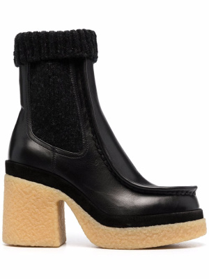 

Panelled Chelsea platform boots, Chloé Panelled Chelsea platform boots