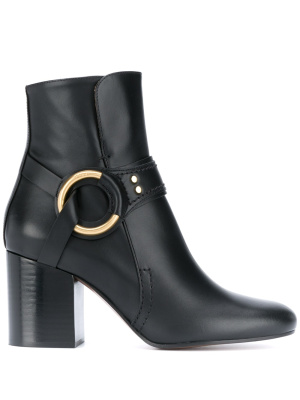 

Ring detail leather boots, Chloé Ring detail leather boots