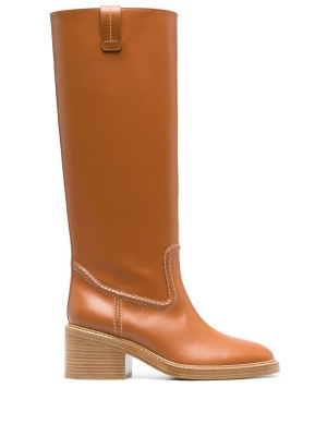 

Mallo knee-high leather boots, Chloé Mallo knee-high leather boots