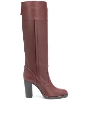 

Calf-length leather boots, Chloé Calf-length leather boots