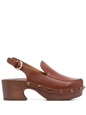 

Stud-detail leather mules, Chloé Stud-detail leather mules