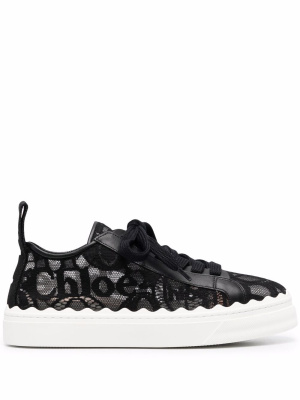 

Lauren lace low-top sneakers, Chloé Lauren lace low-top sneakers