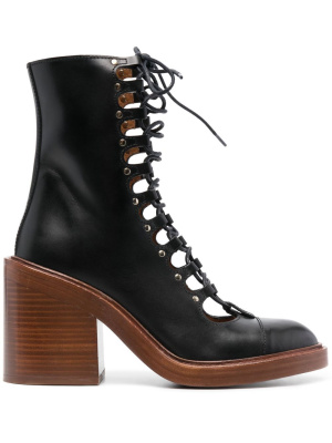 

Lace-up 100mm boots, Chloé Lace-up 100mm boots
