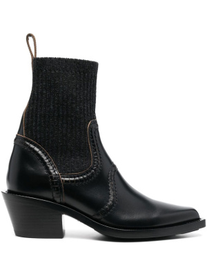 

Nellie knit-detail boots, Chloé Nellie knit-detail boots
