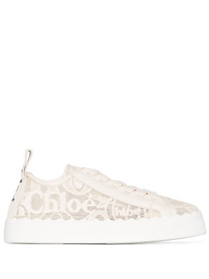 

Lauren lace-detail sneakers, Chloé Lauren lace-detail sneakers