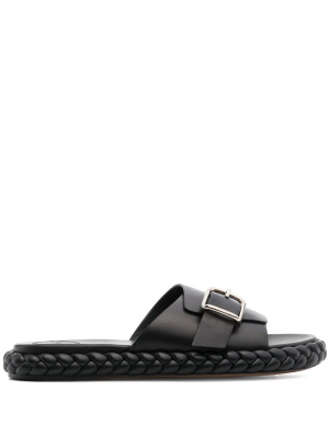 

Braided-sole leather slides, Chloé Braided-sole leather slides