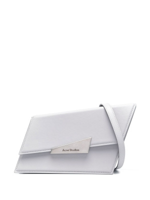 

Leather engraved-logo shoulder bag, Acne Studios Leather engraved-logo shoulder bag