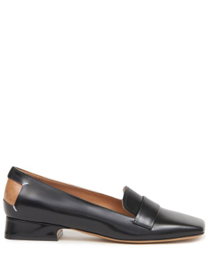 

Square-toe leather moccasin loafers, Maison Margiela Square-toe leather moccasin loafers