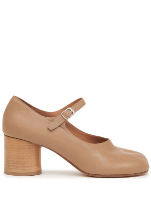 

Tabi leather court shoes, Maison Margiela Tabi leather court shoes