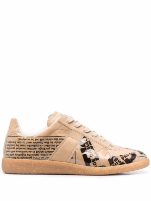 

Graphic-print low-top sneakers, Maison Margiela Graphic-print low-top sneakers