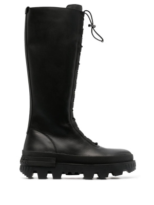 

Vail leather elasticated-detail boots, Moncler Vail leather elasticated-detail boots