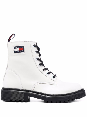 

Iridescent eyelet ankle boots, Tommy Jeans Iridescent eyelet ankle boots