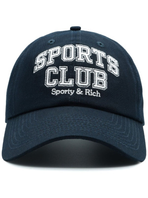 

Logo-embroidered cotton cap, Sporty & Rich Logo-embroidered cotton cap